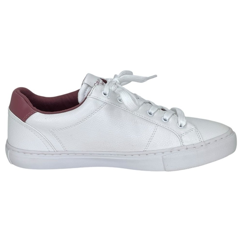 Calvin Klein Jeans Celbi White Faux Leather Womens Sneakers Size 9.5M - Picture 4 of 12